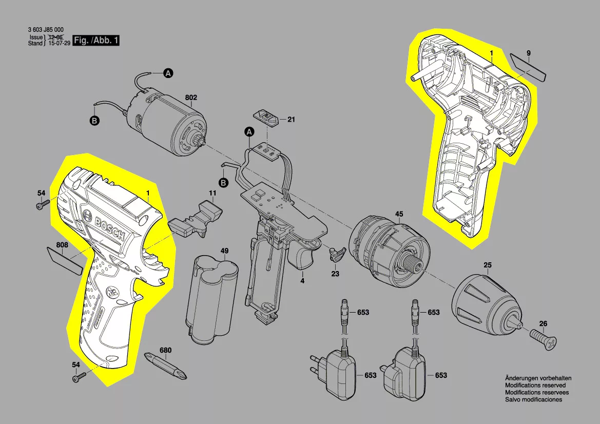 Boitier réf. 1 619 X07 206 Bosch